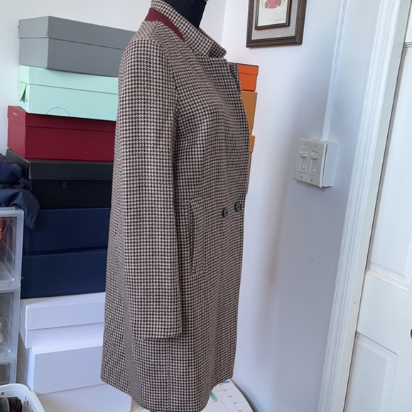 Zara check plaid long coat. - Picture 6 of 13